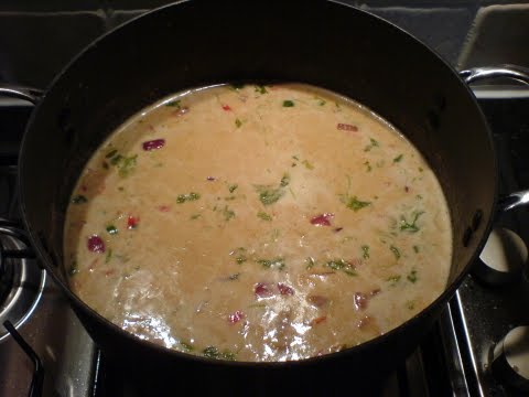 Chicken Satay in a large pot