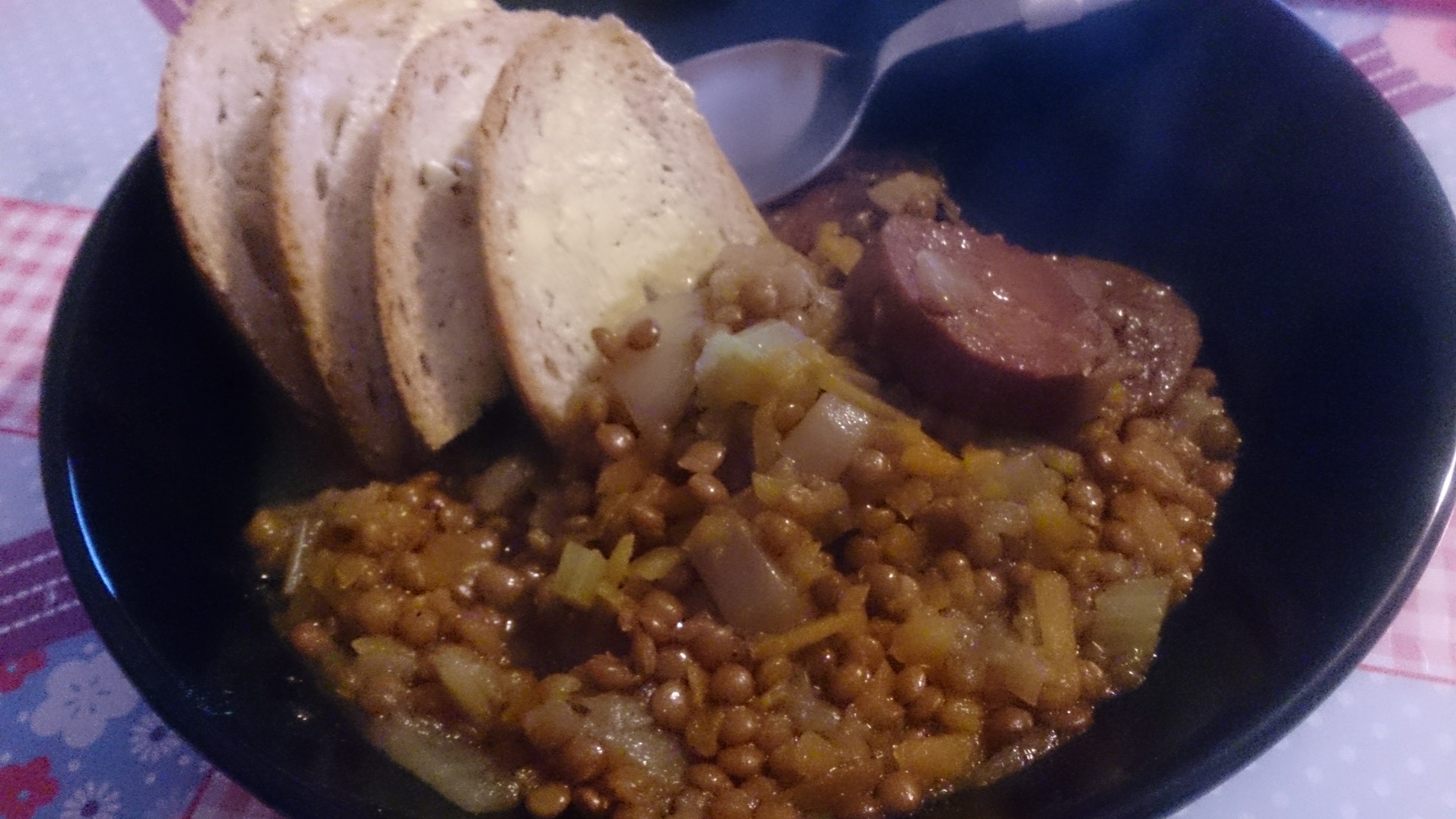 German Lentil Stew with Sausage