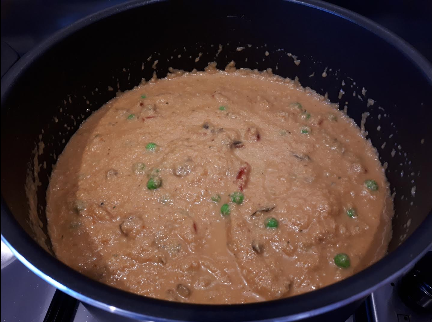 Mushroom Matar Makhani – Mushroom and Peas in a Creamy Sauce